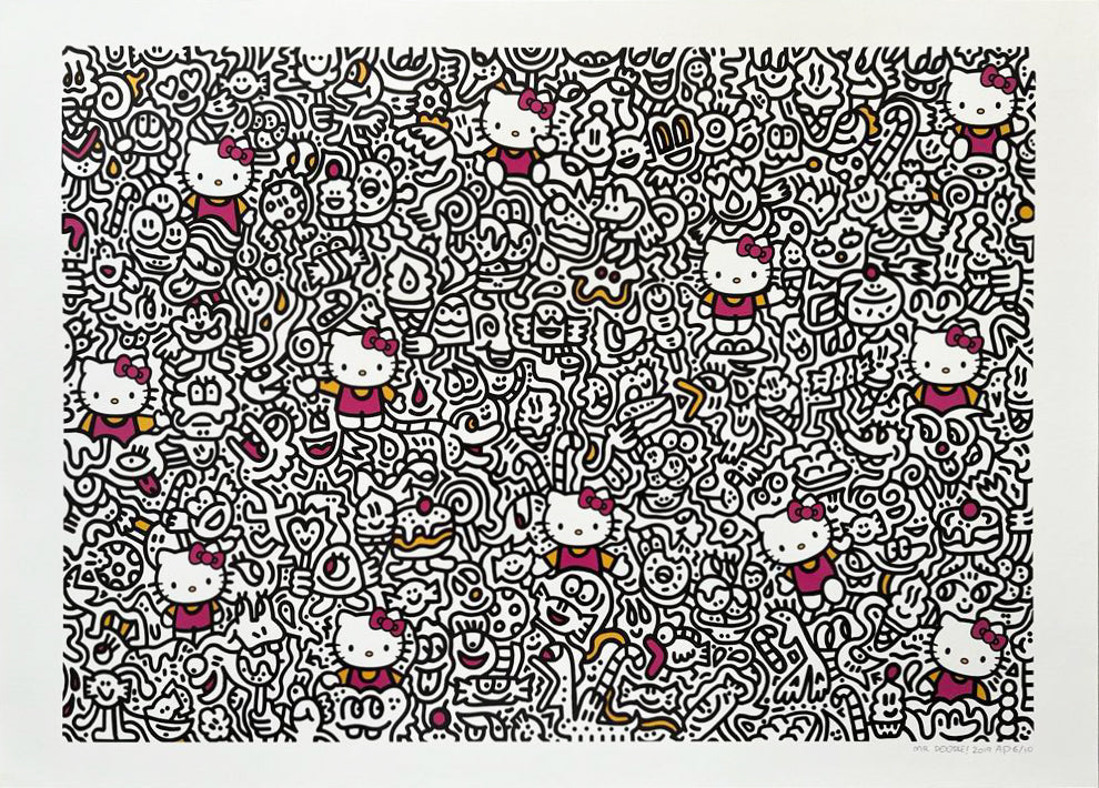 Buy Candy Kitty Mr Doodle Engraving - RedCollectors